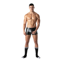 LEADER Short avec Zip Brut Noir